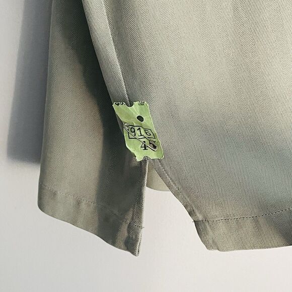 Tommy Bahama 100% Silk Shirt Men's XL Green Tropical Short Sleeve Button Up - Picture 11 of 13